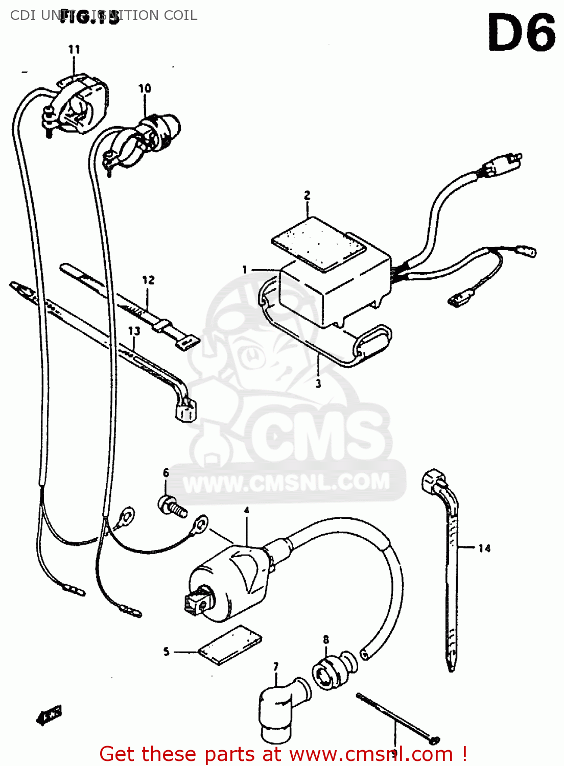CDI UNIT - IGNITION COIL RM80X 1988 (J)