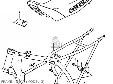 FRAME - SEAT (MODEL G) - RM80X 1988 (J)