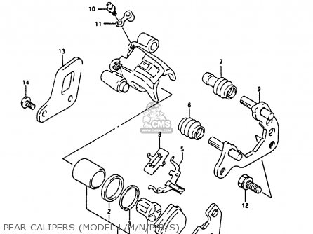 PEAR CALIPERS (MODEL L/M/N/P/R/S) - RM80X 1988 (J)