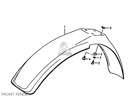 FRONT FENDER - RM80X 1989 (K)