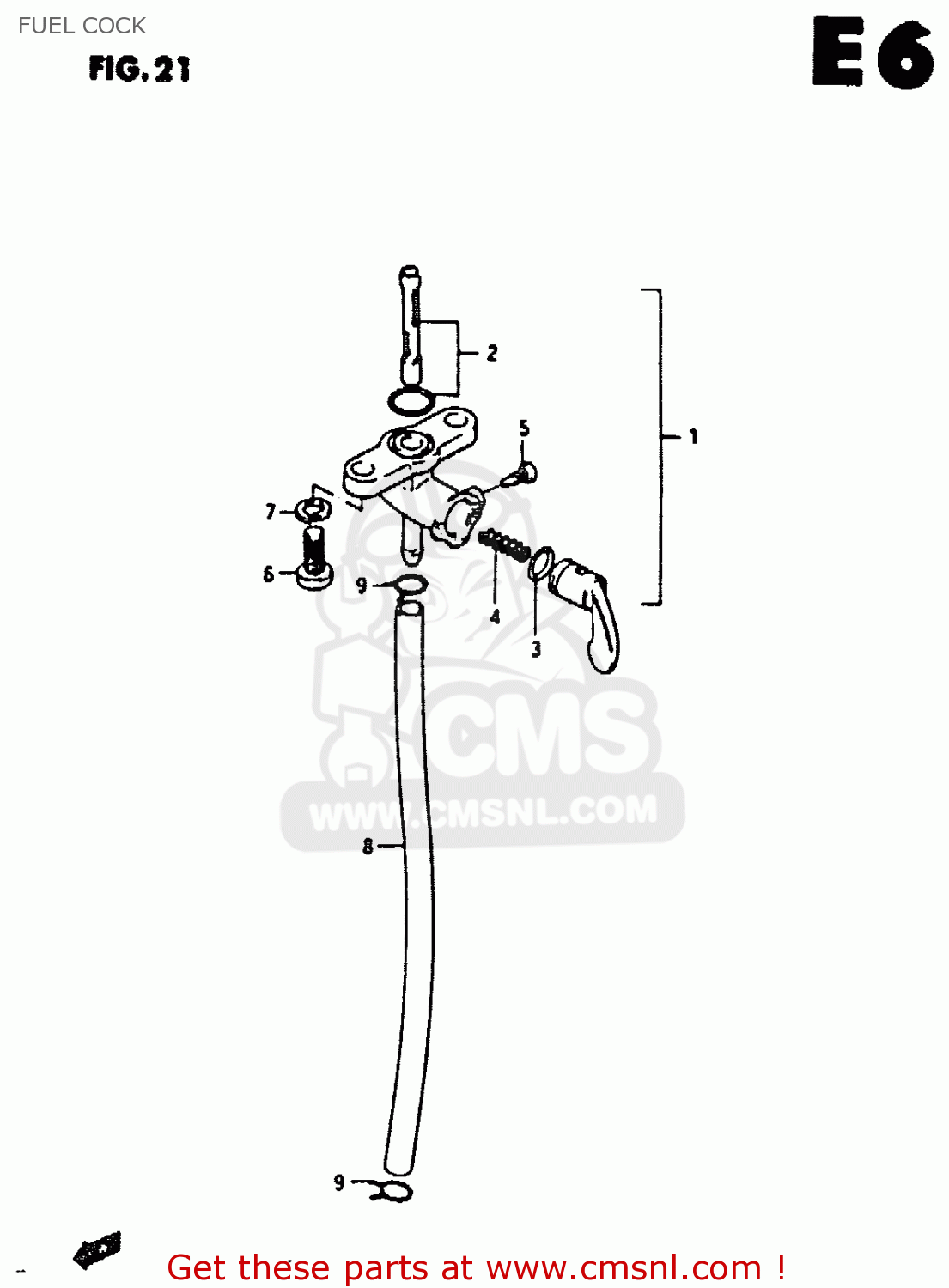 FUEL COCK RM80X 1990 (L)