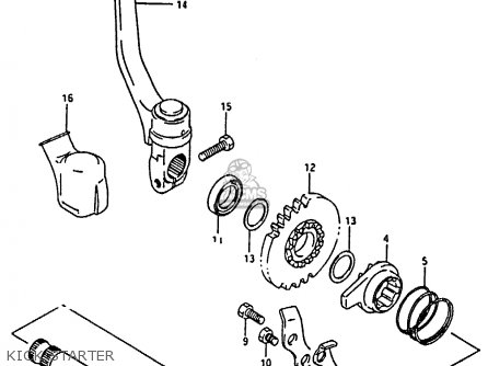 KICK STARTER - RM80X 1990 (L)