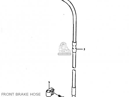 FRONT BRAKE HOSE - RM80X 1991 (M)