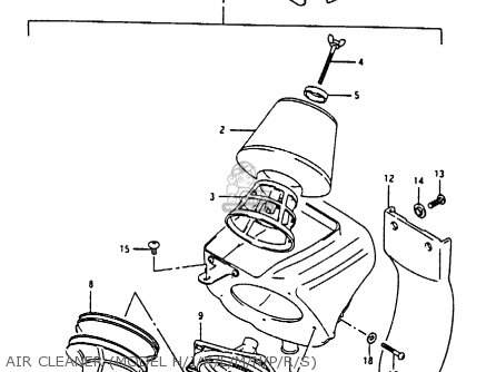 AIR CLEANER (MODEL H/J/K/L/M/N/P/R/S) - RM80X 1991 (M)