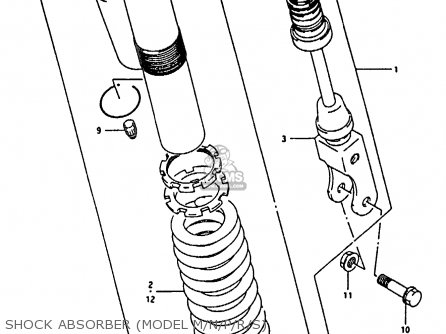 SHOCK ABSORBER (MODEL M/N/P/R/S) - RM80X 1992 (N)