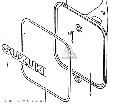 FRONT NUMBER PLATE - RM80X 1992 (N)