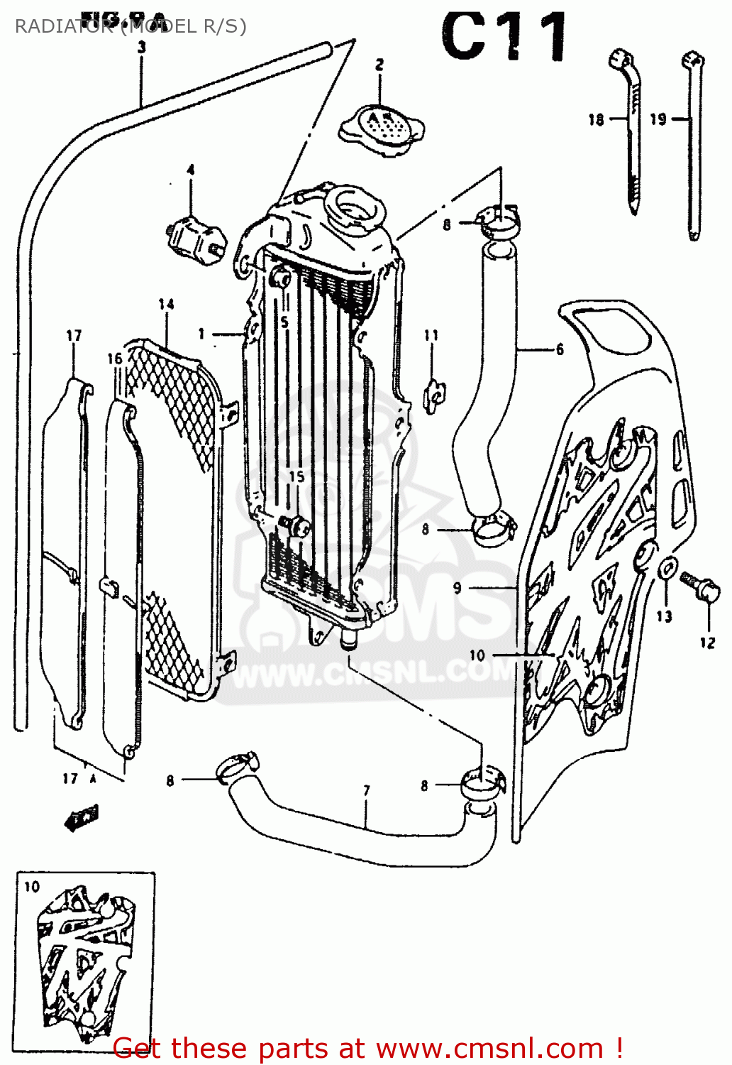 RADIATOR (MODEL R/S) RM80X 1994 (R)