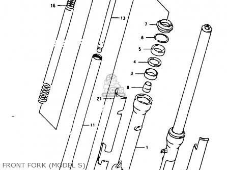 FRONT FORK (MODEL S) - RM80X 1994 (R)
