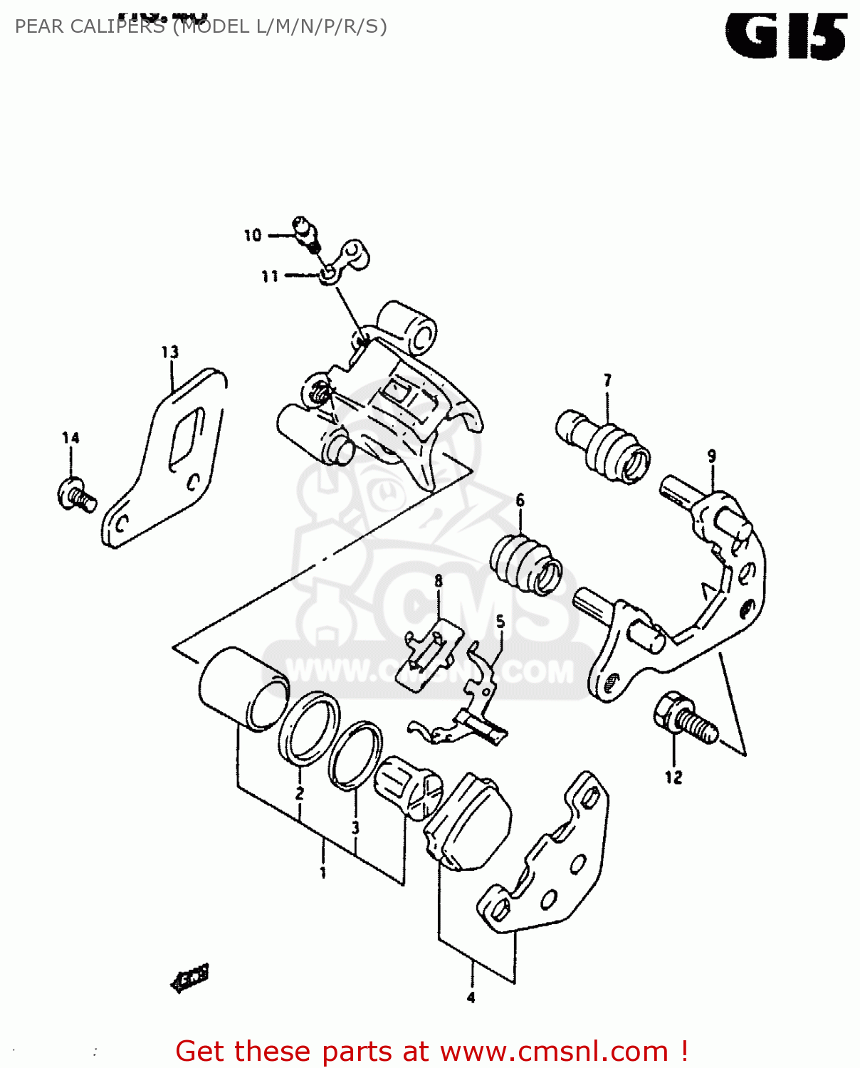 PEAR CALIPERS (MODEL L/M/N/P/R/S) RM80X 1995 (S)