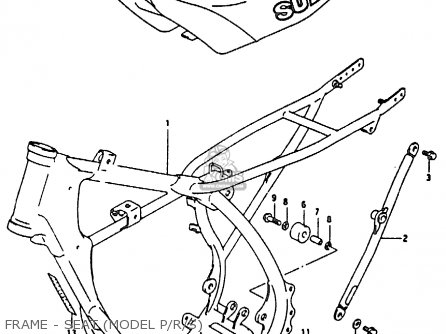 FRAME - SEAT (MODEL P/R/S) - RM80X 1995 (S)