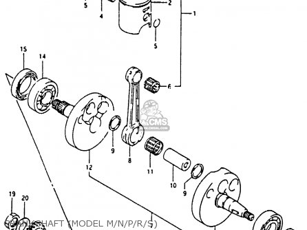 CRANKSHAFT (MODEL M/N/P/R/S) - RM80X 1995 (S)