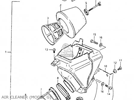 AIR CLEANER (MODEL G) - RM80X 1995 (S)