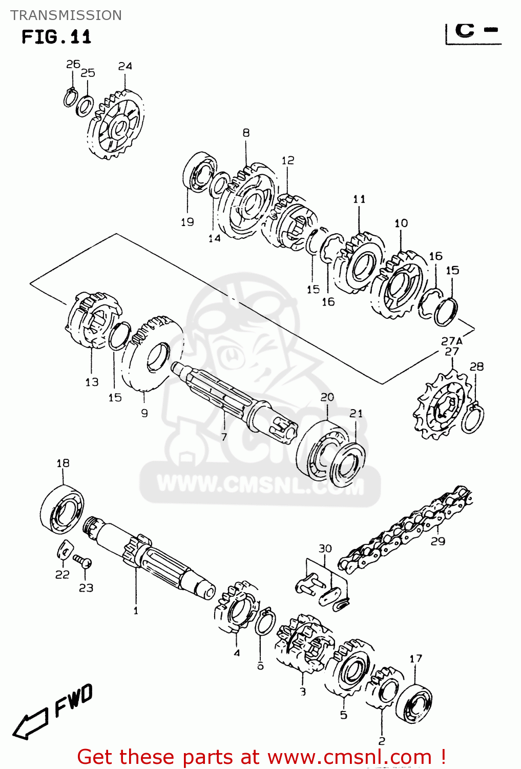 TRANSMISSION RM80X 1996 (T) (E02 E04 E24)