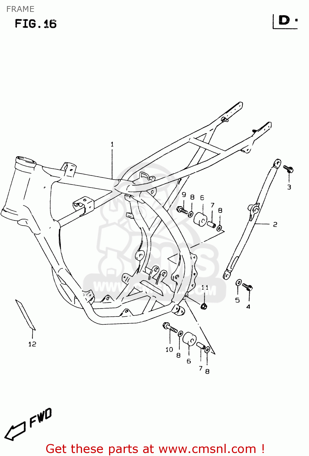 FRAME RM80X 1996 (T) (E02 E04 E24)
