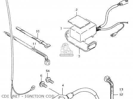 CDI UNIT - IGNITION COIL - RM80X 1996 (T) (E02 E04 E24)