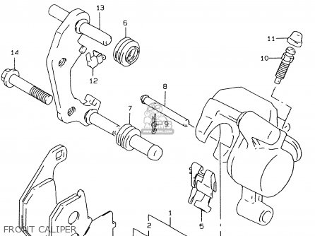 FRONT CALIPER - RM80X 1996 (T) (E02 E04 E24)