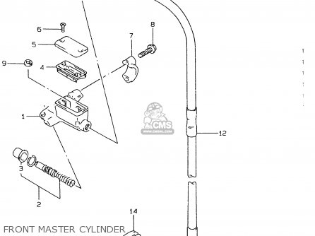 FRONT MASTER CYLINDER - RM80X 1996 (T) (E02 E04 E24)