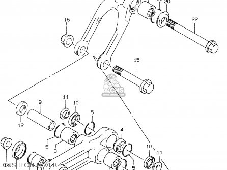 CUSHION LEVER - RM80X 1996 (T) (E02 E04 E24)