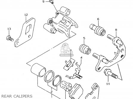 REAR CALIPERS - RM80X 1996 (T) (E02 E04 E24)