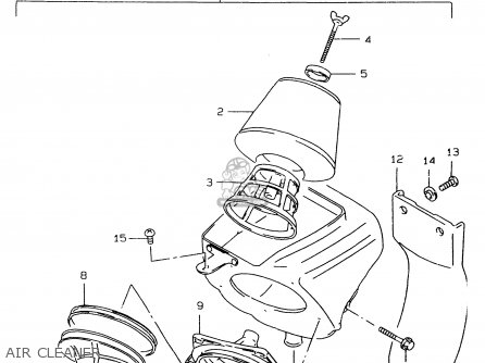 AIR CLEANER - RM80X 1996 (T) (E02 E04 E24)
