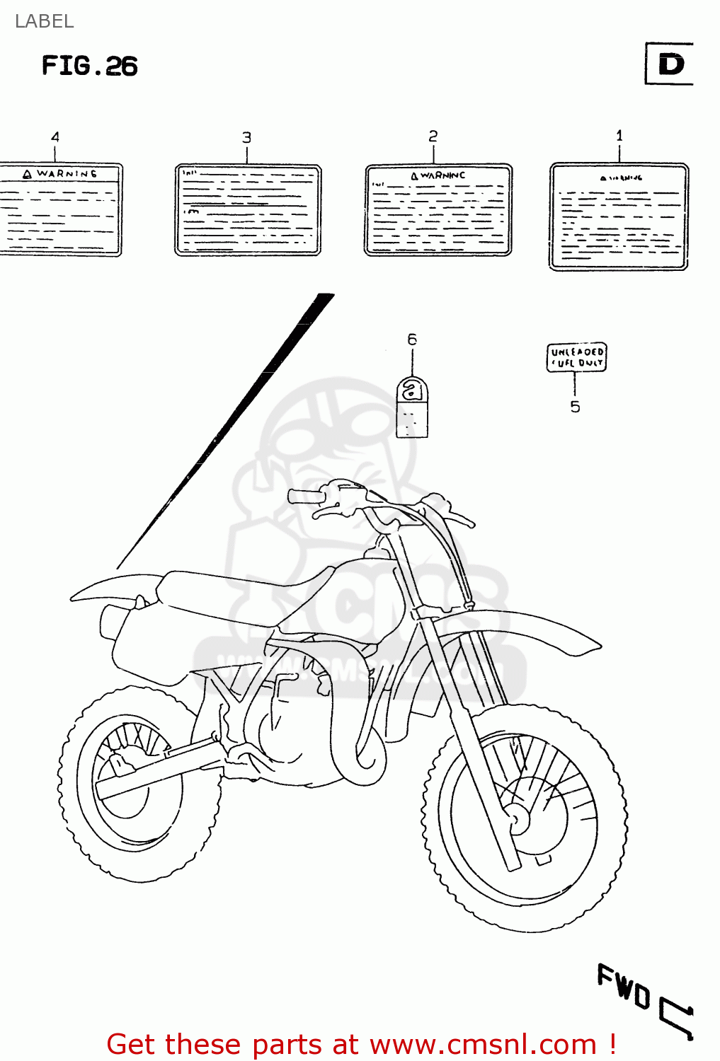 LABEL RM80X 1997 (V) (E02 E04 E24)