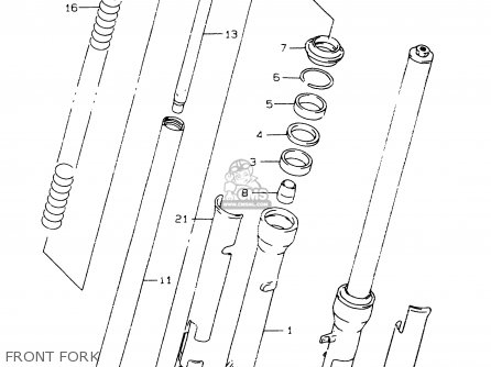 FRONT FORK - RM80X 1997 (V) (E02 E04 E24)