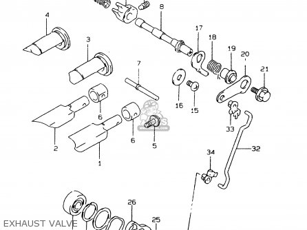EXHAUST VALVE - RM80X 1997 (V) (E02 E04 E24)