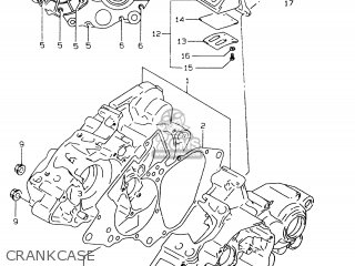 CRANKCASE - RM80X 1997 (V) (E02 E04 E24)