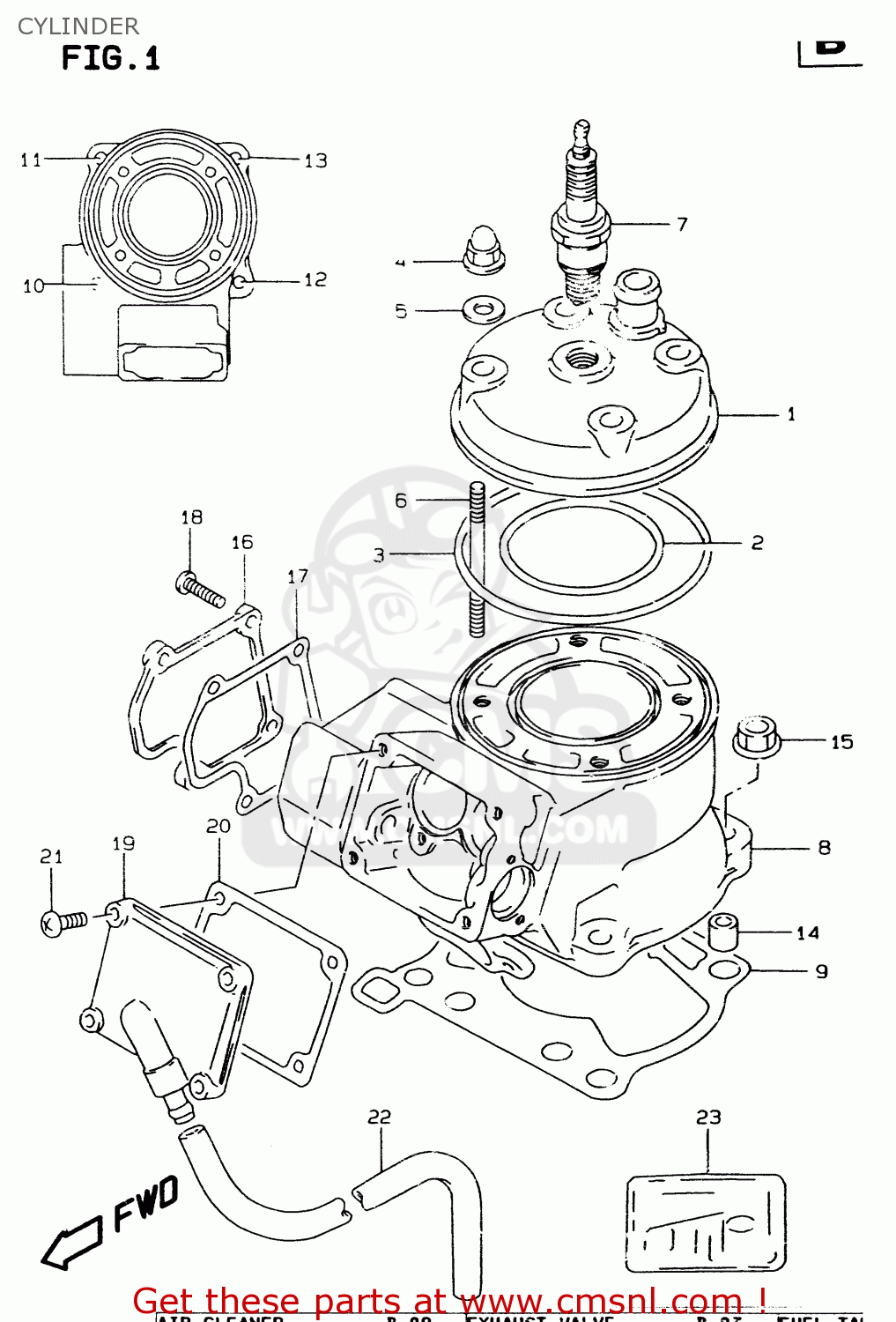 CYLINDER RM80X 1998 (W) (E02 E04 E24)