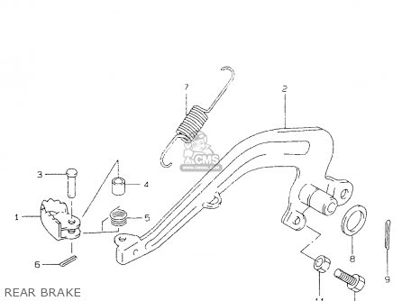 REAR BRAKE - RM80X 1998 (W) (E02 E04 E24)