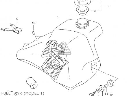 FUEL TANK (MODEL T) - RM80X 1998 (W) (E02 E04 E24)