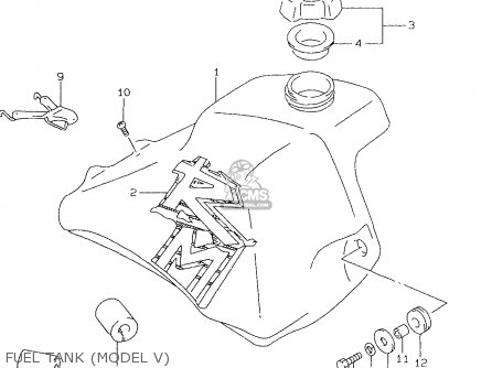 FUEL TANK (MODEL V) - RM80X 1998 (W) (E02 E04 E24)
