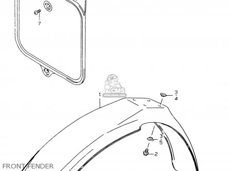 FRONT FENDER - RM80X 1998 (W) (E02 E04 E24)