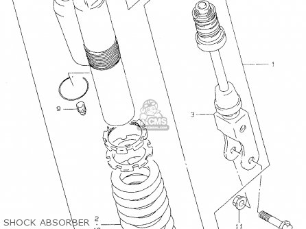 SHOCK ABSORBER - RM80X 1998 (W) (E02 E04 E24)