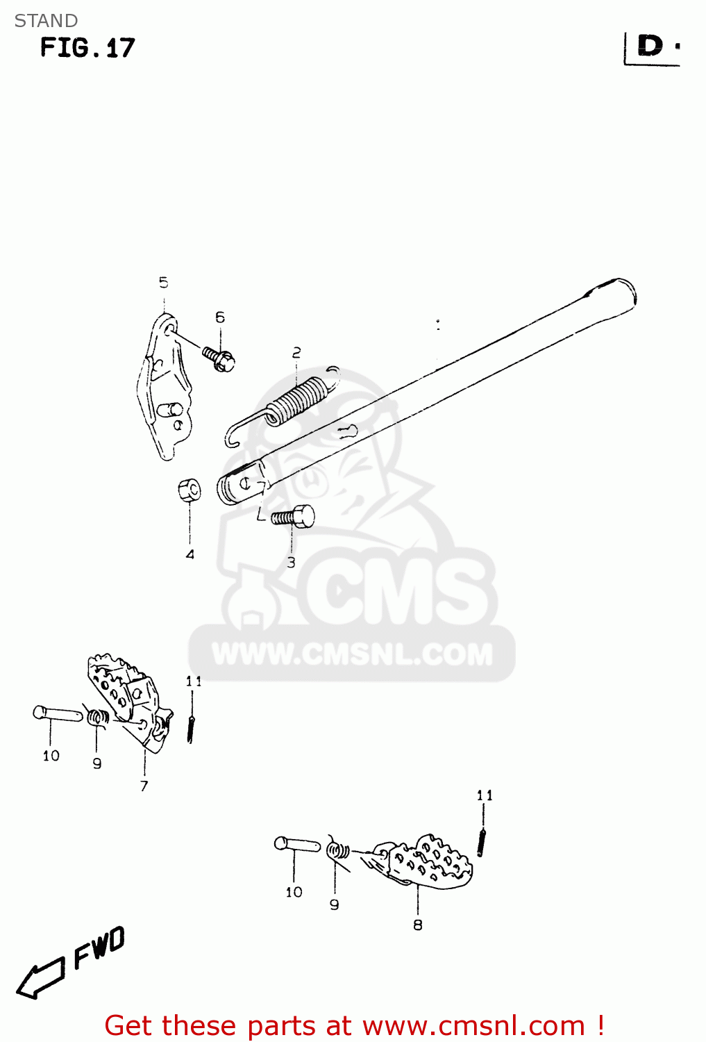 STAND RM80X 1999 (X) (E02 E04 E24)