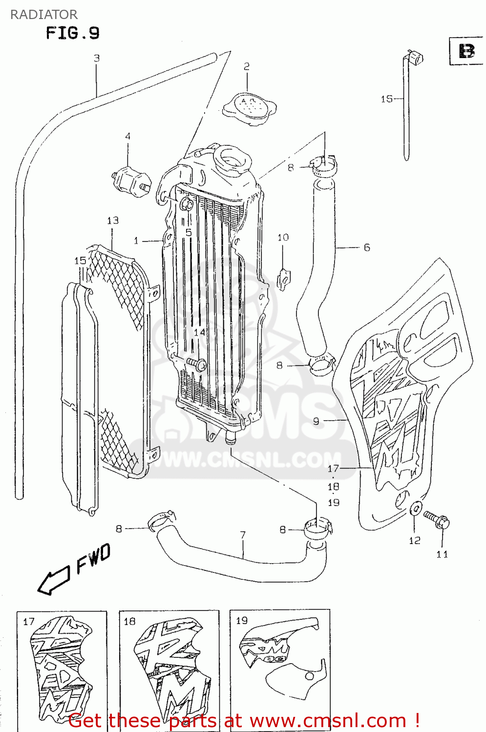 RADIATOR RM80X 1999 (X) (E02 E04 E24)