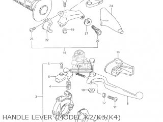 HANDLE LEVER (MODEL K2/K3/K4) - RM85 2002 (K2) USA (E03)