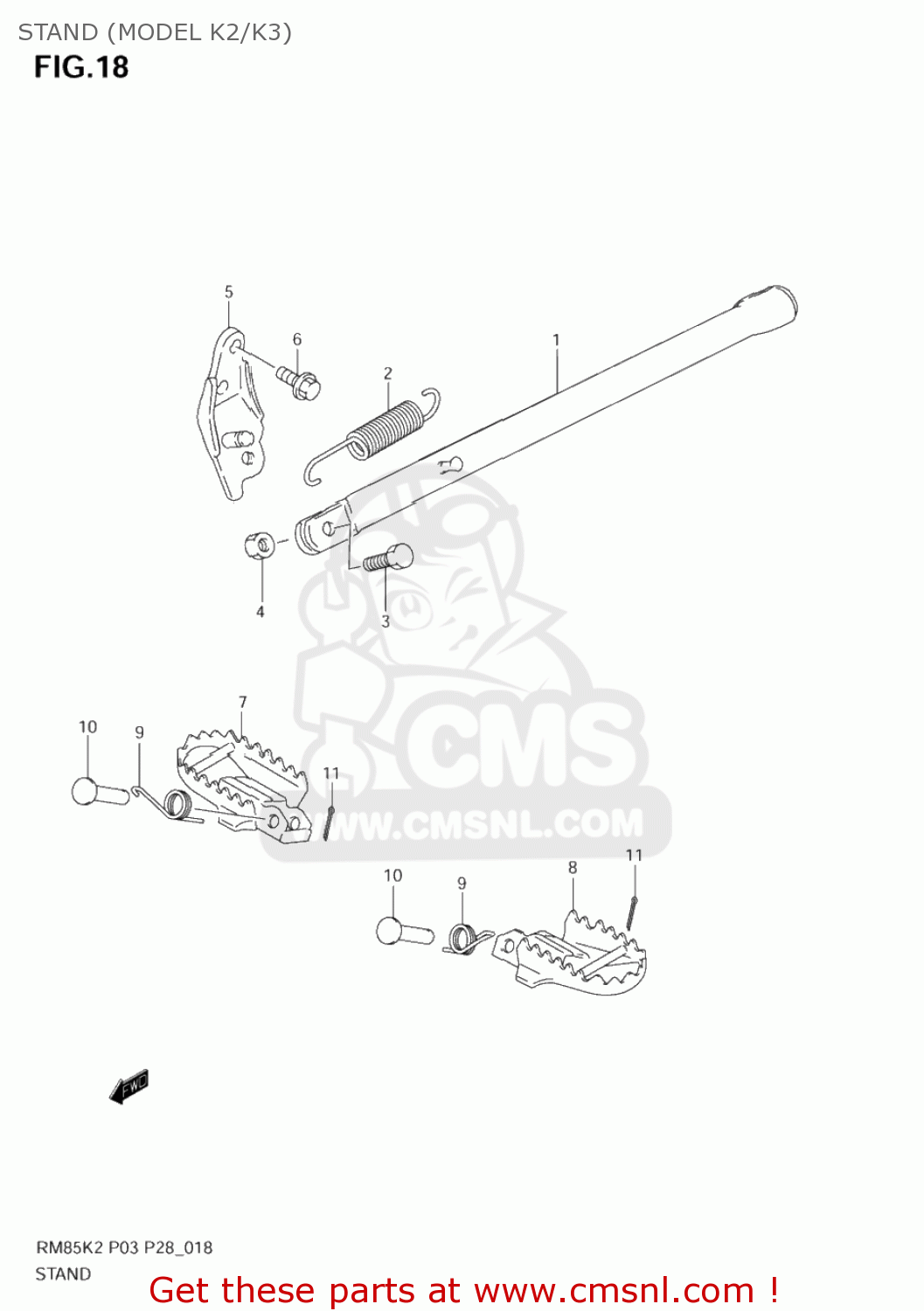 STAND (MODEL K2/K3) RM85 2003 (K3) USA (E03)