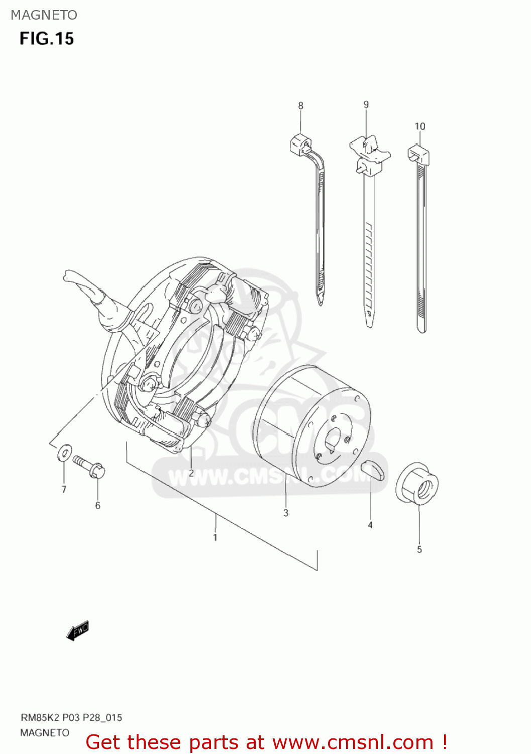 MAGNETO RM85 2005 (K5) USA (E03)