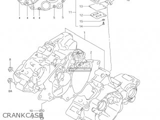 CRANKCASE - RM85 2005 (K5) USA (E03)