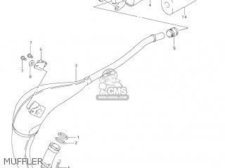 MUFFLER - RM85 2005 (K5) USA (E03)