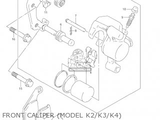 FRONT CALIPER (MODEL K2/K3/K4) - RM85 2006 (K6) USA (E03)