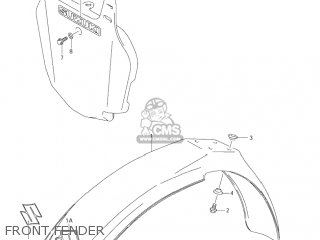 FRONT FENDER - RM85 2006 (K6) USA (E03)