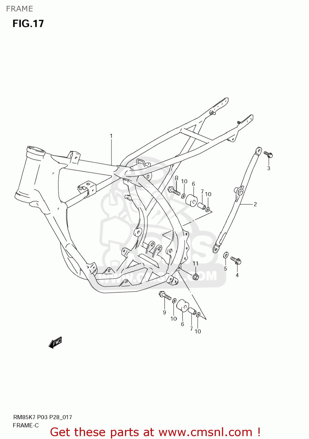 FRAME RM85 2007 (K7) USA (E03)