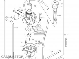 CARBURETOR - RM85 2007 (K7) USA (E03)