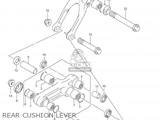 REAR CUSHION LEVER - RM85 2007 (K7) USA (E03)
