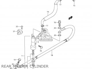 REAR MASTER CYLINDER - RM85 2007 (K7) USA (E03)