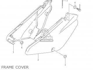 FRAME COVER - RM85 2008 (K8) USA (E03)
