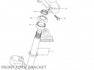 FRONT FORK BRACKET - RM85 2008 (K8) USA (E03)