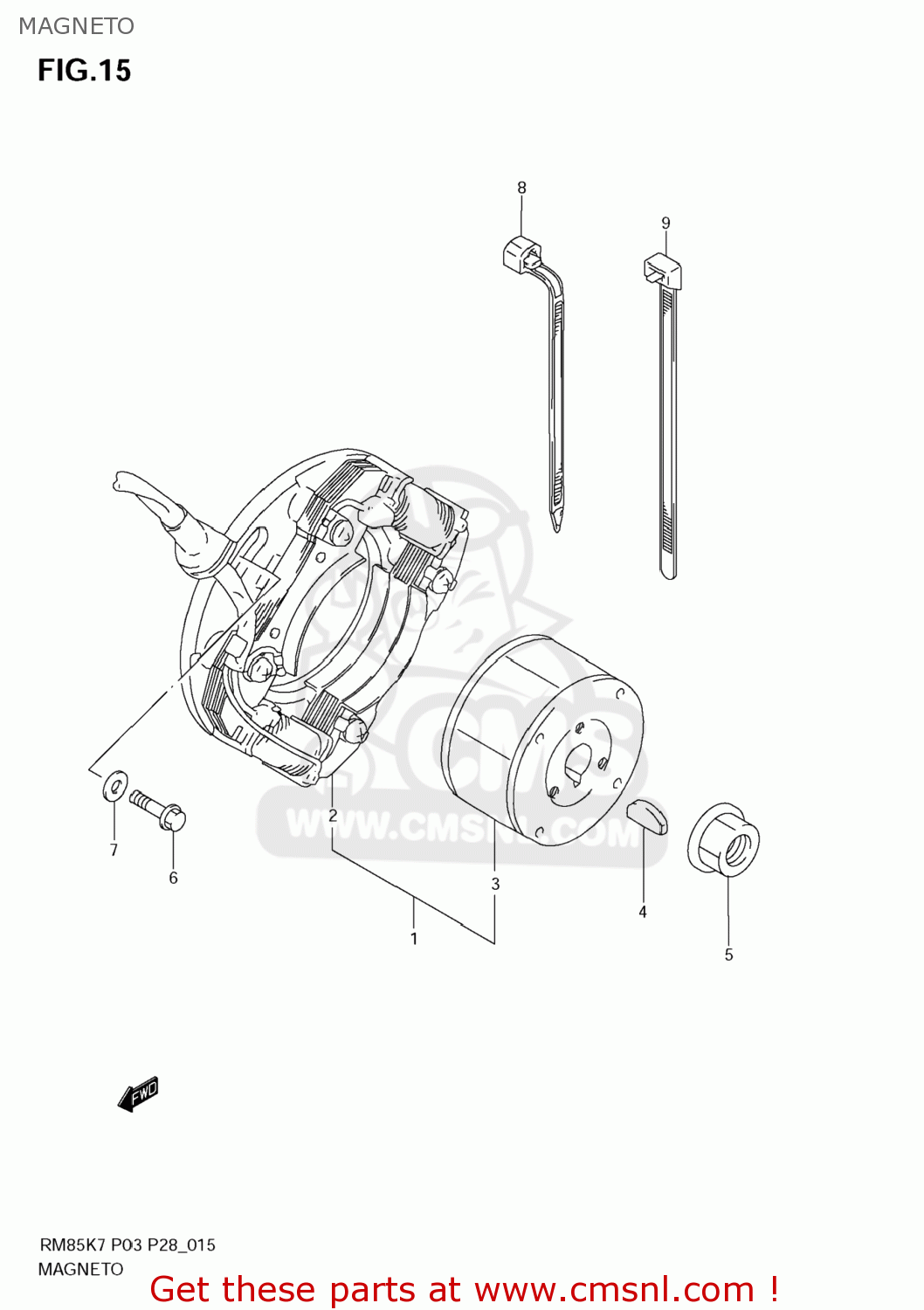 MAGNETO RM85 2009 (K9) USA (E03)